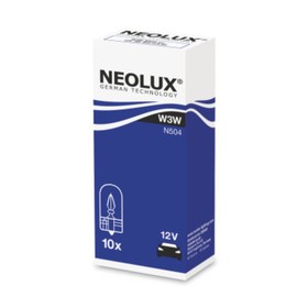 

Лампа автомобильная NEOLUX, W3W, 12 В, 3 Вт, (W2,1x9,5d), N504