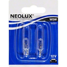 

Лампа автомобильная NEOLUX, W5W, 12 В, 5 Вт, (W2,1x9,5d), набор 2 шт, N501-02B