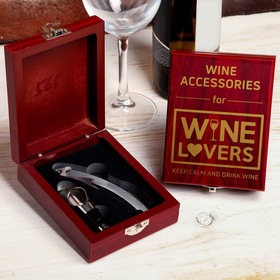 Набор для вина в коробке 'Wine lovers', 13 х 10 см Ош