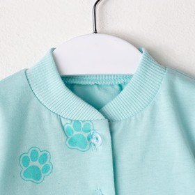 

Кофточка детская, цвет бирюзовый, рост 74 см