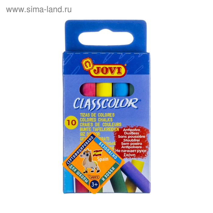 Мелки цветные 10 цветов JOVI Classcolor круглые 159₽