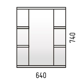 

Зеркало-шкаф "Сатурн 65-2"