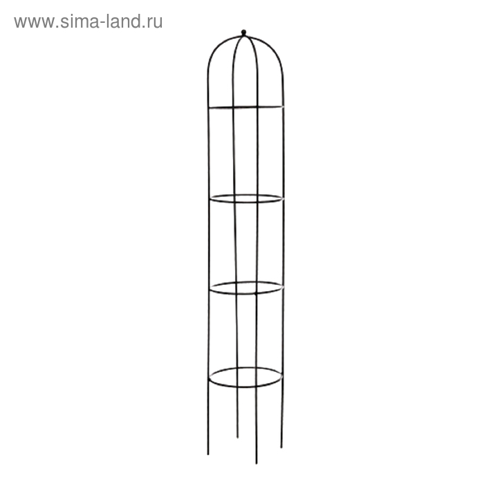 

Опора для растений, d = 30 см, h = 162 см, металл, чёрная