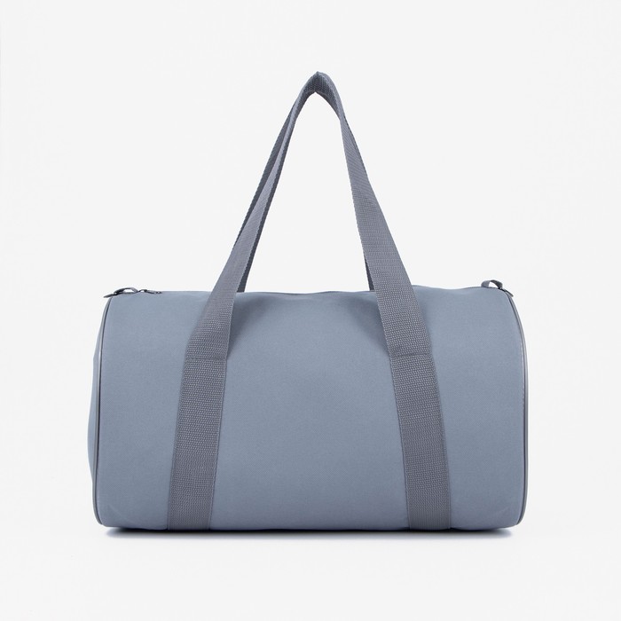 фото Сумка спортивная на молнии, длинный ремень, цвет серый luris