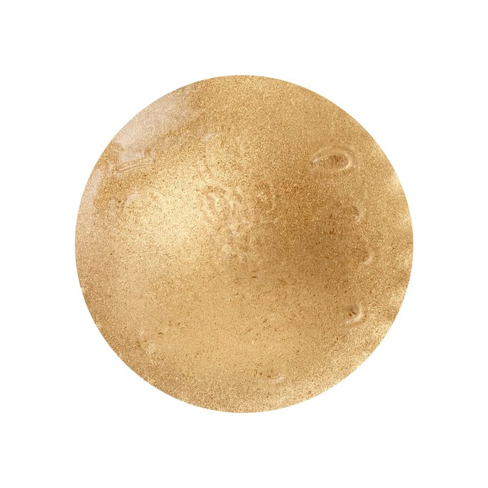 Краска органическая - жидкая поталь Luxart Lumet, 33 г, металлик (песочное золото) «Песчаный пляж», спиртовая основа, повышенное содержание пигмента, в стеклянной банке