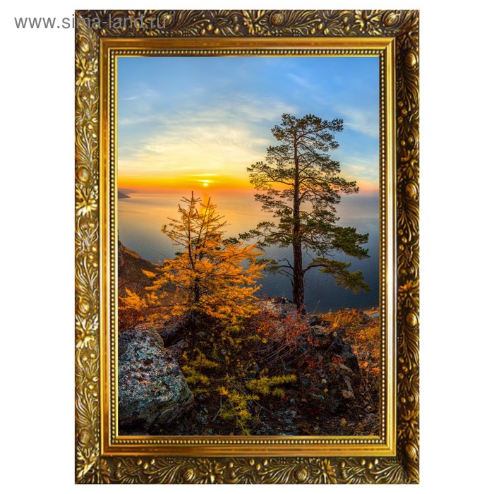 Алмазная мозаика «Красоты Байкала» 29,5×20,5см, 24 цвета