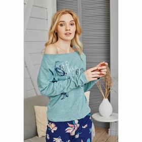 

Лонгслив женский KAFTAN "Happy" мятный, р-р 44-46