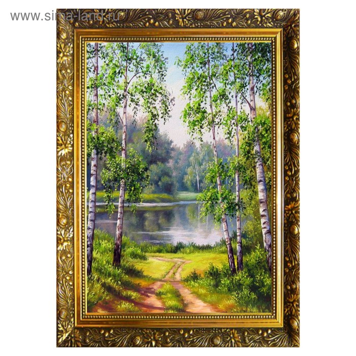 

Алмазная мозаика «Березовый рай» 29,5×20,5 см, 25 цветов