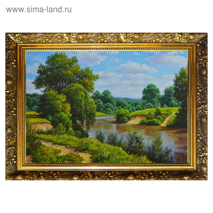 Алмазная мозаика «Живописное местечко» 29,5×20,5 см, 25 цветов