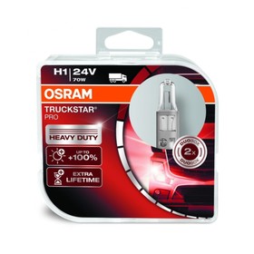 

Лампа автомобильная Osram Truckstar Pro, H1, 24 В, 70 Вт, набор 2 шт, 64155TSP-HCB