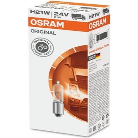 

Лампа автомобильная Osram, H21W, 24 В, 21 Вт, 64138
