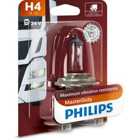 Лампа автомобильная Philips MasterDuty, H4, 24 В, 75/70 Вт, 13342MDB1