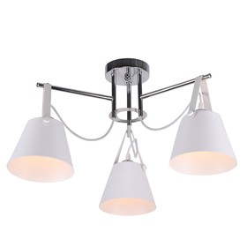 

Люстра MD.1190-3-S CH+WH, 3x60Вт Е27, цвет хром