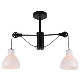 

Люстра MD.1230-2-S BK+CH, 2x60Вт Е27, цвет чёрный