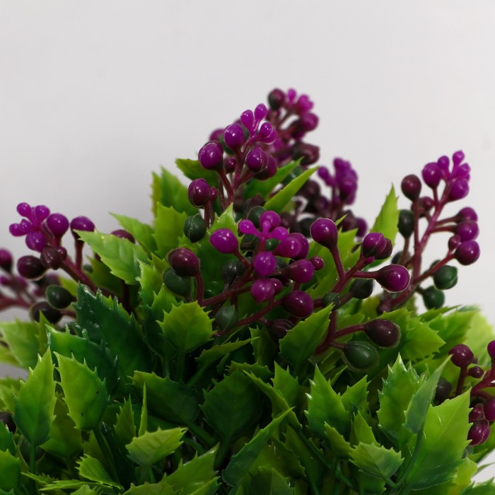 

Бонсай в горшочке "Шарики в листве" 9*19 см, микс