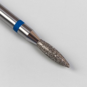 Фреза алмазная для маникюра «Пламя», средняя зернистость, 2,1 × 8 мм