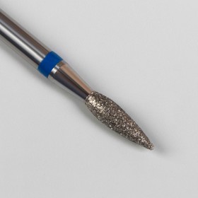 Фреза алмазная для маникюра «Пламя», средняя зернистость, 2,3 × 8 мм