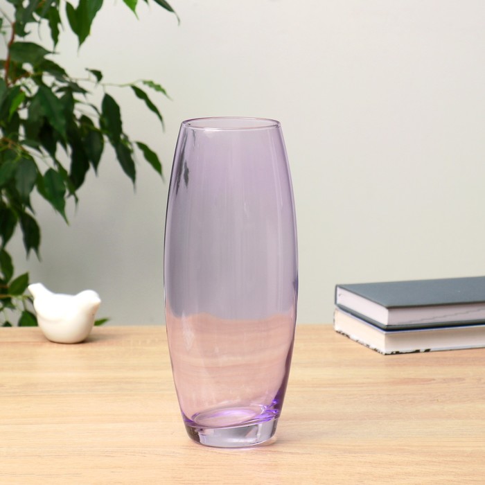 Ваза Фиолет светлая  d-8см, 10,5х26см ваза розовая d 8см 10 5х26см