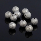 Кримп (зажимная бусина) СМ-434-5 (набор 10шт), 10мм, цвет серебро
