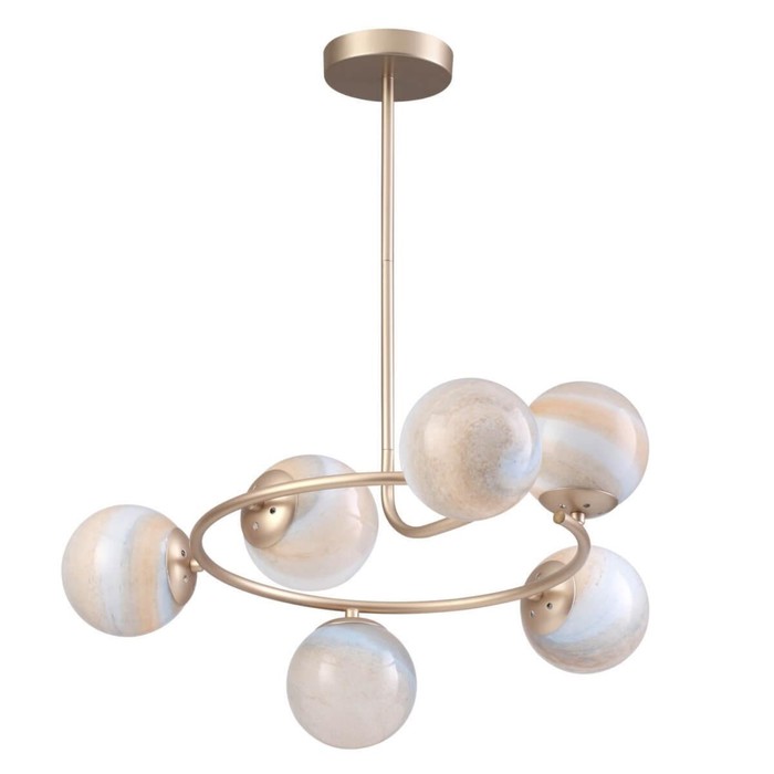 

Люстра Misty, 6x40Вт E14, цвет золото