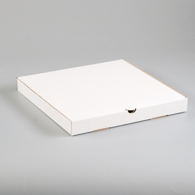 Упаковка для пиццы, белая, 31 х 31 х 3,5 см