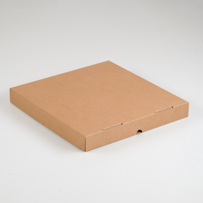 Упаковка для пиццы, бурая, 33 х 33 х 4 см
