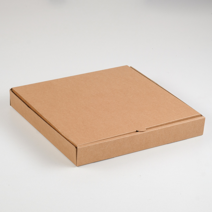 Упаковка для пиццы, бурая, 30 х 30 х 4 см