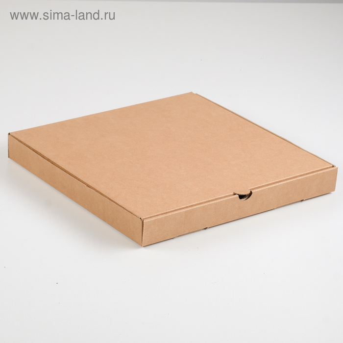Коробка для пиццы, бурая, 31 х 31 х 3,5 см коробка для переезда бурая 50 х 31 х 40 см