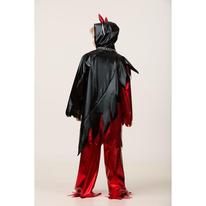 Карнавальный костюм «Демон», куртка, брюки, ободок, р. 34, рост 140 см