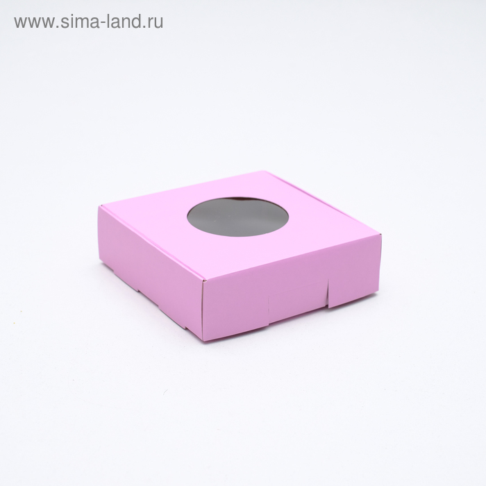 

Коробка для печенья, с окном, сиреневая, 10 х 10 х 3 см