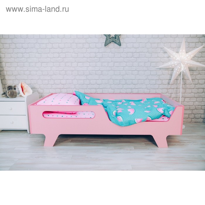 фото Детская кровать беби розовый