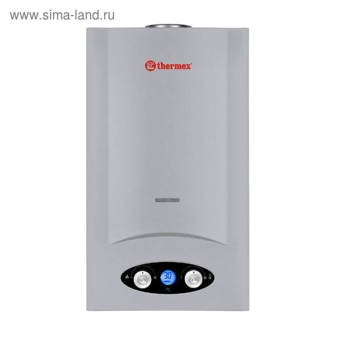 

Водонагреватель Thermex G 20 D Silver, газовый, 20000 т, 10 л/мин, серебристый