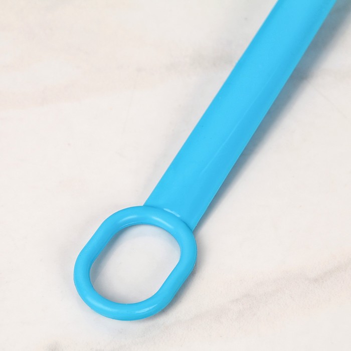 Мочалка с ручкой круглая, микс цветов