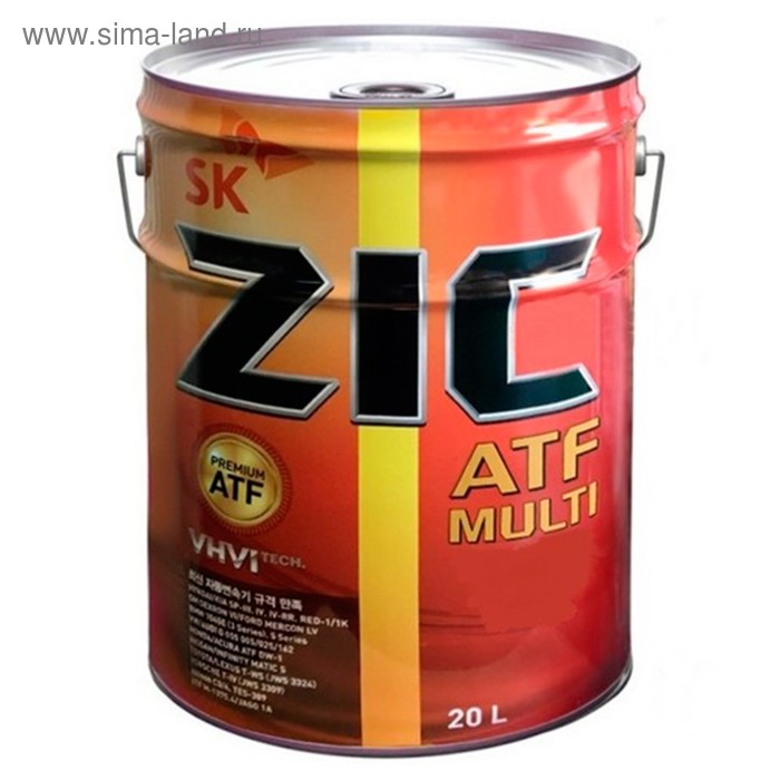 Масло трансмиссионное ZIC ATF Multi, 20 л цена и фото