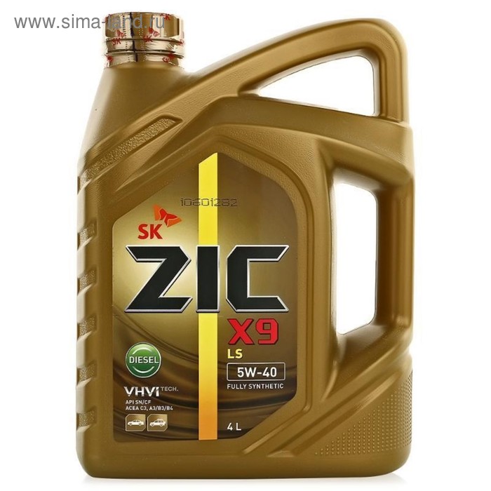 масло моторное синтетическое zic x9 5w 40 1 л Масло моторное ZIC X9 LS Diesel 5W-40, SN синтетическое, 4 л