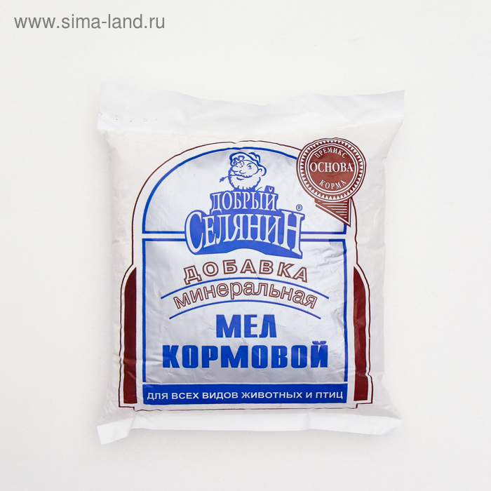 

Мел кормовой "Добрый селянин" для животных и птиц, 1 кг