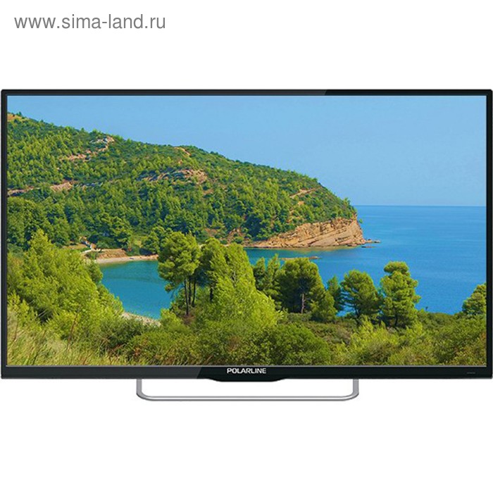 Телевизор Polarline 32PL12TC, 32, 1366x768, DVB-T2, 3xHDMI, 1xUSB, черный телевизор 32 polarline 32pl12tc черный 1366x768 60 гц 2 х usb 3 х hdmi scart vga