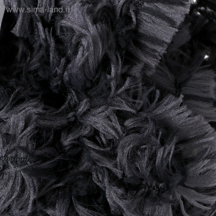 Пряжа Puffy fur 100% микрополиэстер 6м/100г  (6101 графит)