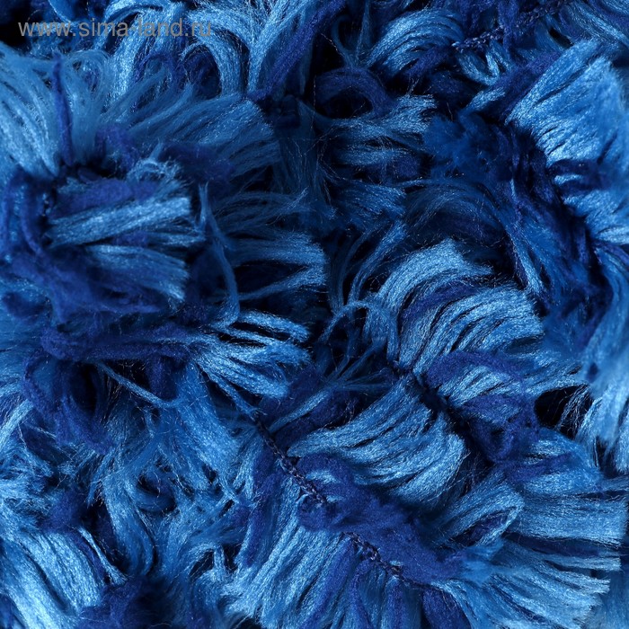 Пряжа Puffy fur 100% микрополиэстер 6м/100г  (6114 синий)