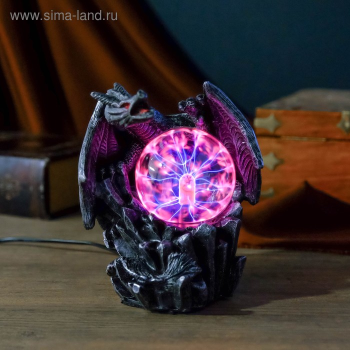 

Плазменный шар 7421135G черный с серебряной патиной 15х15х17,5 см
