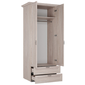 

Шкаф ШР 2/1 с ящиками АЛЕКСАНДРИЯ 2100х800х550 Ясень Анкор Нордик/Светлый