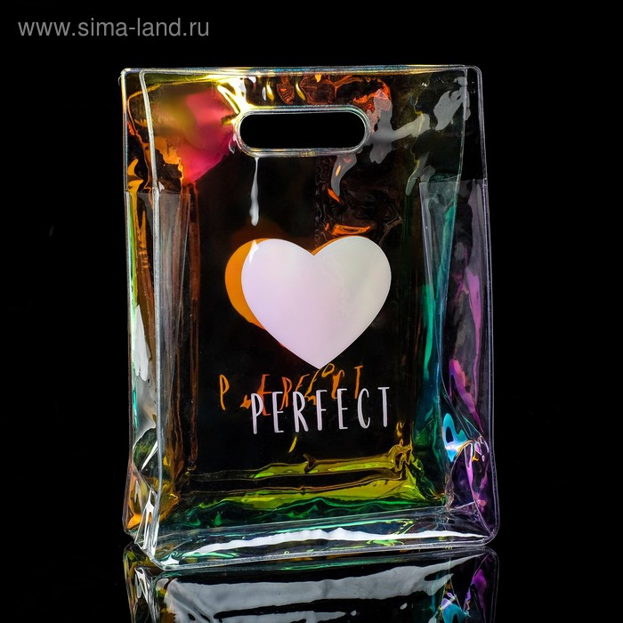 

Пакет из голографического пластика Perfect, 18 × 24 × 6,5 см