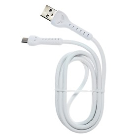 

Кабель LuazON, micro USB - USB, 1 А, 1 м, усиленный штекер, белый