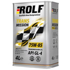 

Масло трансмиссионное Rolf 75W-85, API, GL-4, п/синтетическое, 4 л