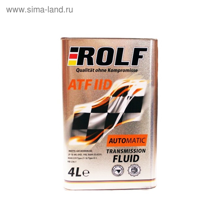 Масло трансмиссионное Rolf, ATF II, D Dexron, 4 л rolf масло трансмиссионное rolf atf iid 1л