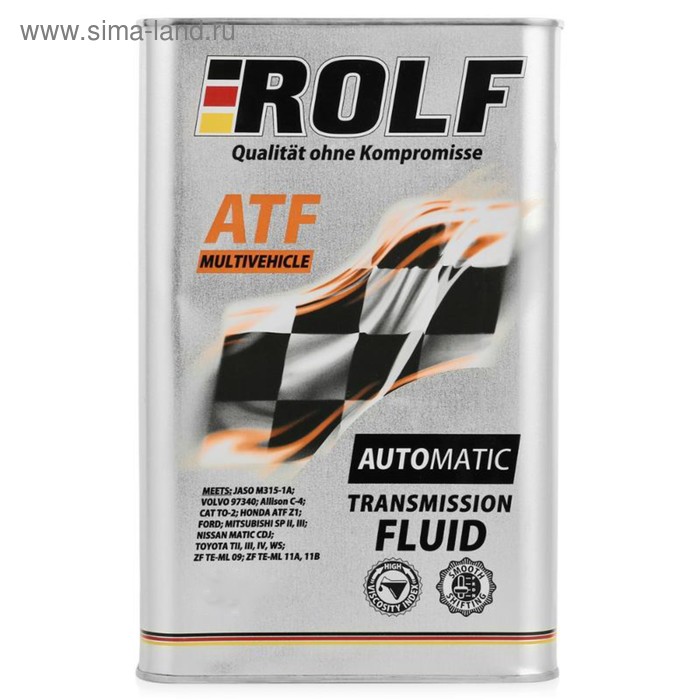 Масло трансмиссионное Rolf, ATF, Multivehicle, 1 л rolf масло трансмиссионное rolf atf iid 1л