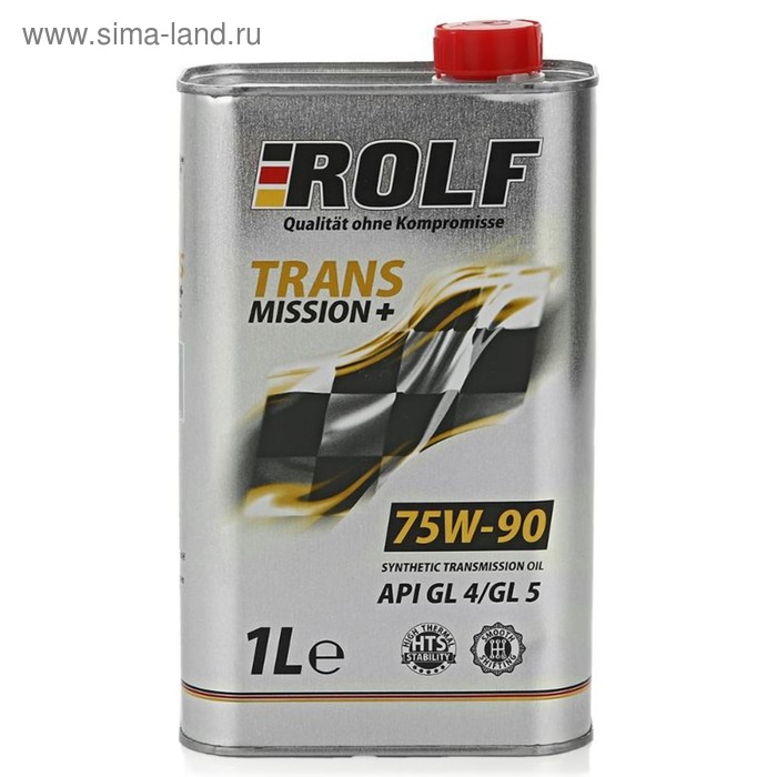 фото Масло трансмиссионное rolf plus 75w-90, api gl-4/5, синтетическое 1 л