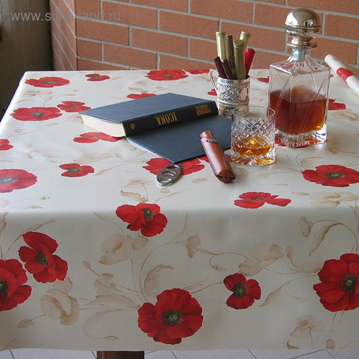 

Клеёнка Camelia «Аленький цветок», 140 см, рулон 20 пог. м