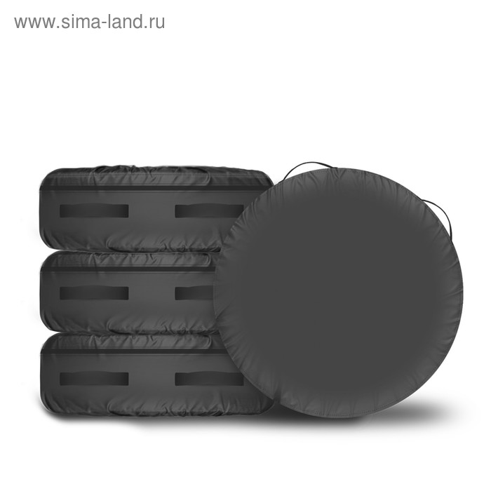 фото Чехлы для хранения колес автомобилей класса "тяжелый внедорожник" r16-22 (оксфорд 240, чёрный), tbag tplus