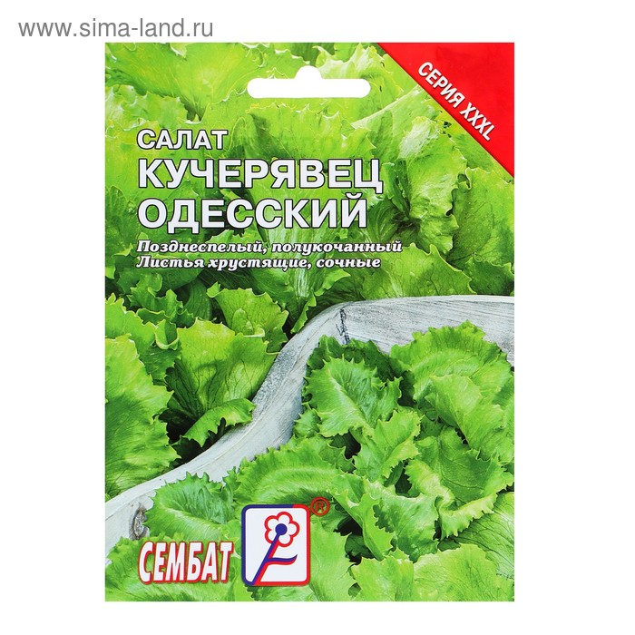 Семена ХХХL Салат Кучерявец одесский, 10 г семена салат кучерявец одесский полукочан